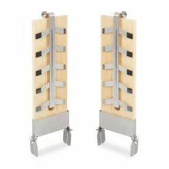 relaxdays Räucherbrett »Flammlachsbretter 2er Set Kiefernholz«, Holz