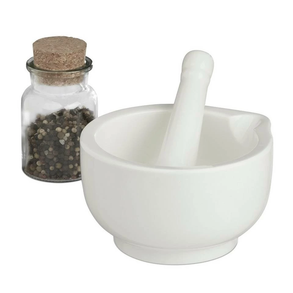relaxdays Mörser »Mörser mit Stößel Porzellan«, M 9 relaxdays Mörser »Mörser mit Stößel Porzellan«, M – Bild 9