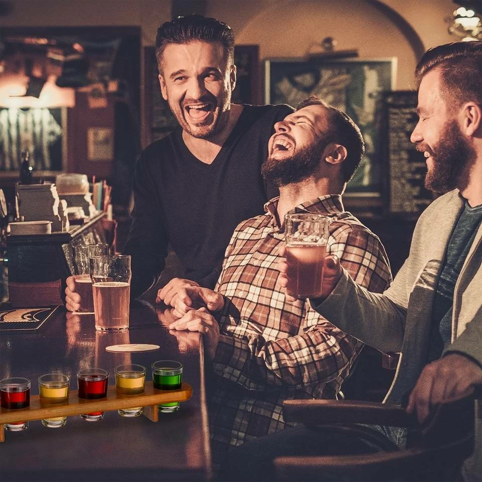 relaxdays Gläser-Set »9 x Schnapsbrett Holz mit je 6 Gläsern«, Holz 2 relaxdays Gläser-Set »9 x Schnapsbrett Holz mit je 6 Gläsern«, Holz – Bild 2