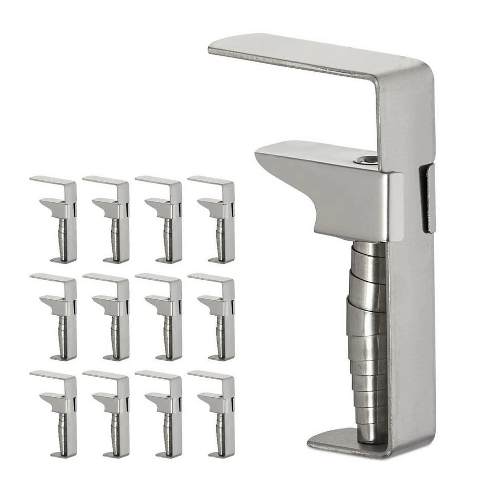 Tischklammer »12 x Tischklammern Edelstahl«, relaxdays 1 Tischklammer »12 x Tischklammern Edelstahl«, relaxdays