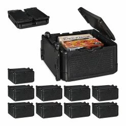 relaxdays Thermobehälter »10 x Thermobox für Essen 24 L«, Schaumstoff
