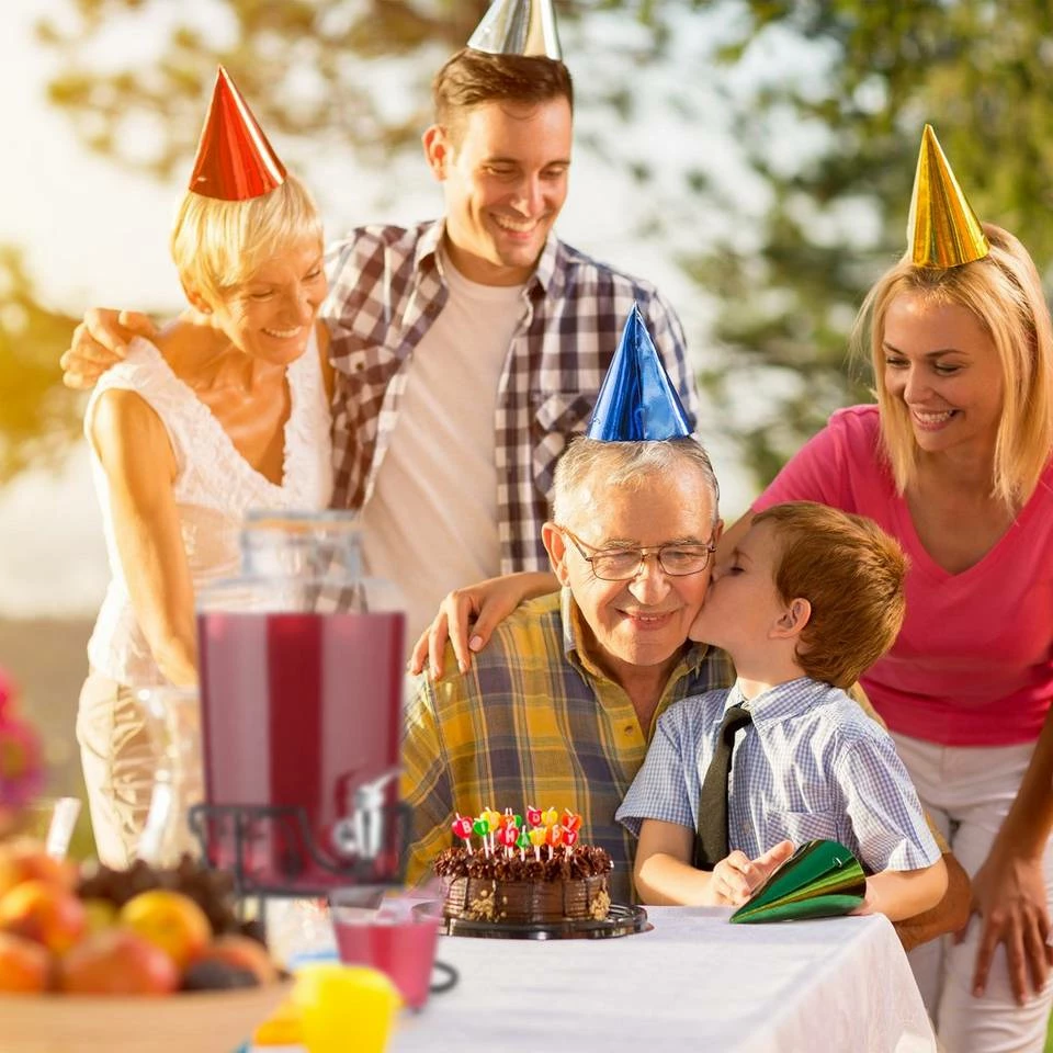 relaxdays Getränkespender Getränkespender Set mit Gläsern 3 relaxdays Getränkespender Getränkespender Set mit Gläsern – Bild 3