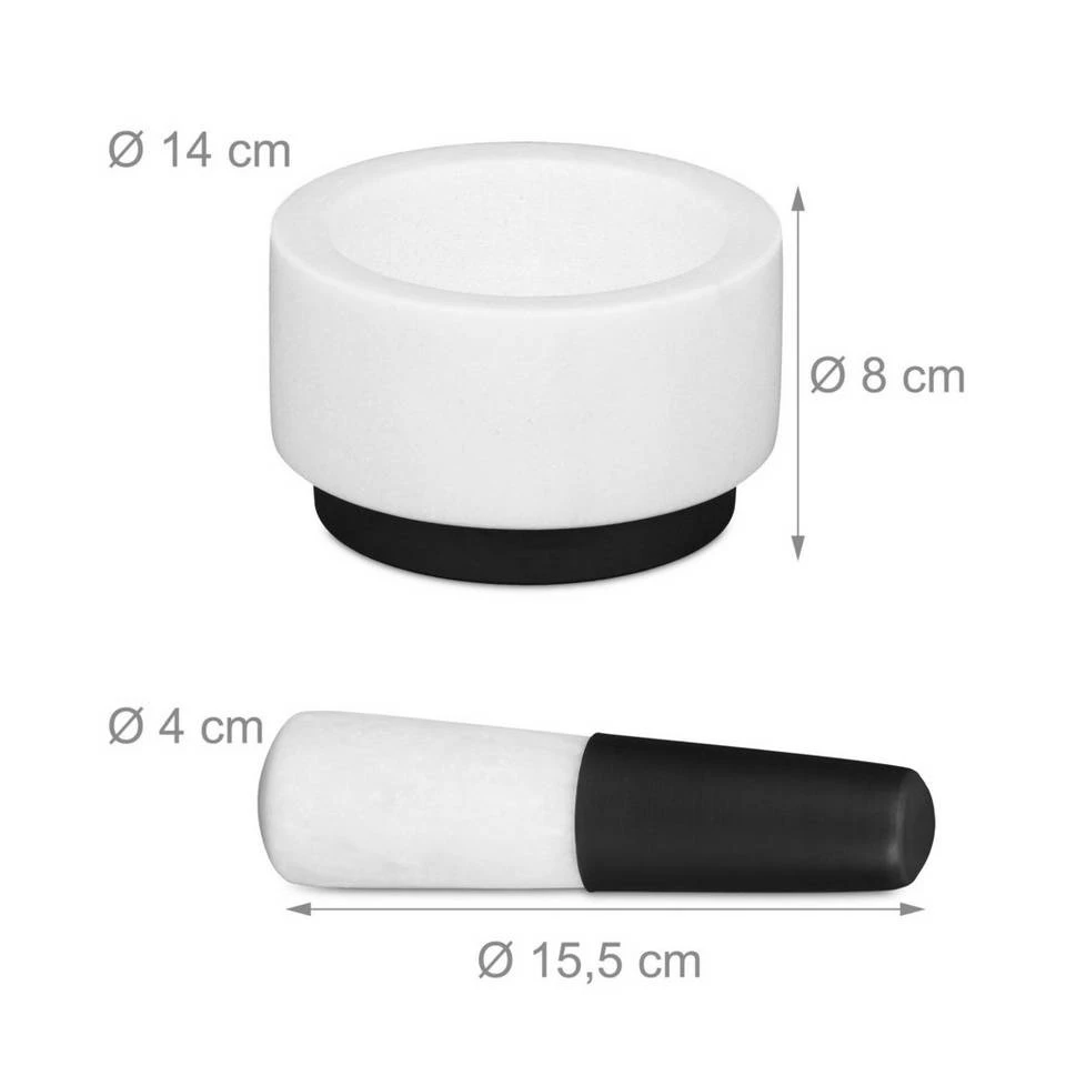 relaxdays Mörser »Mörser mit Stößel aus Marmor« 4 relaxdays Mörser »Mörser mit Stößel aus Marmor« – Bild 4