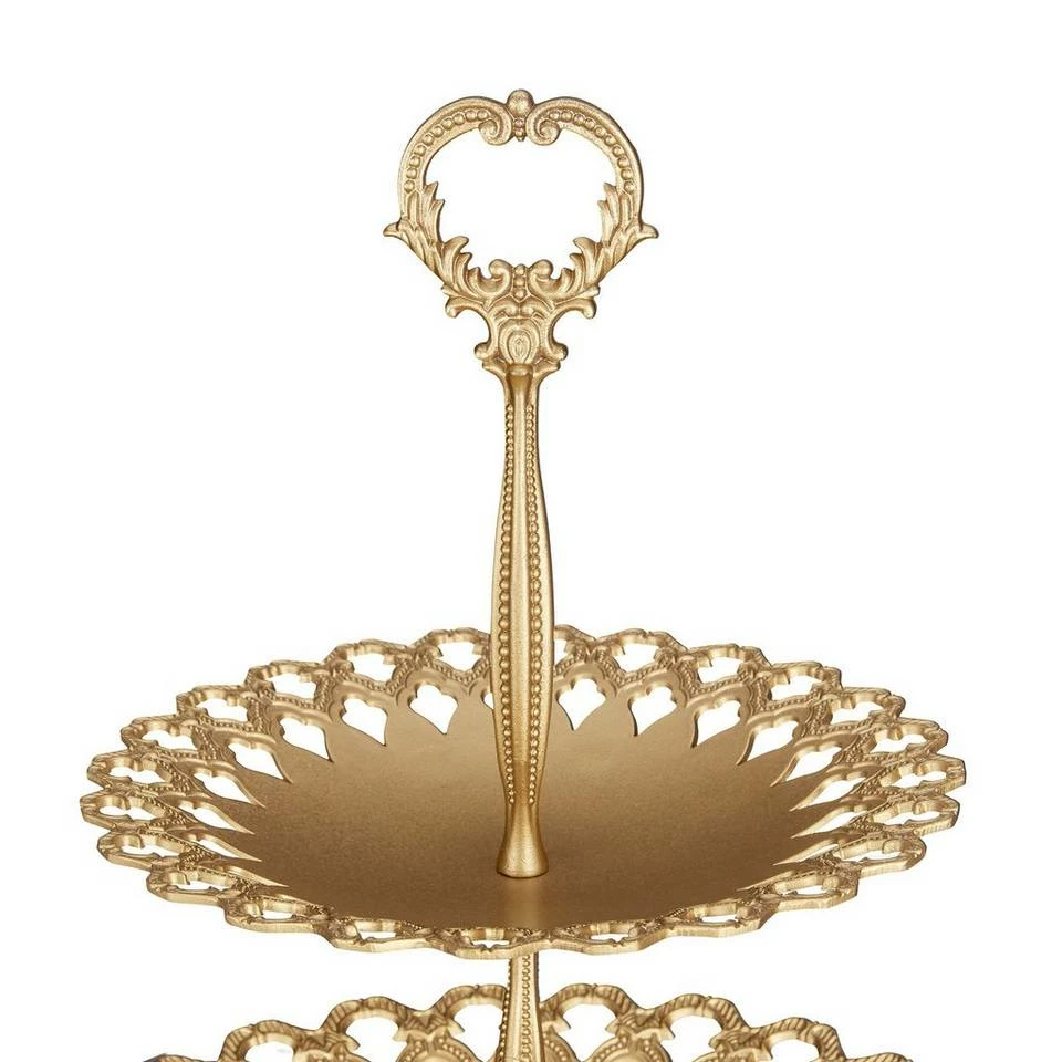 relaxdays Etagere »2 x Etagere Metall gold«, Aluminium 5 relaxdays Etagere »2 x Etagere Metall gold«, Aluminium – Bild 5