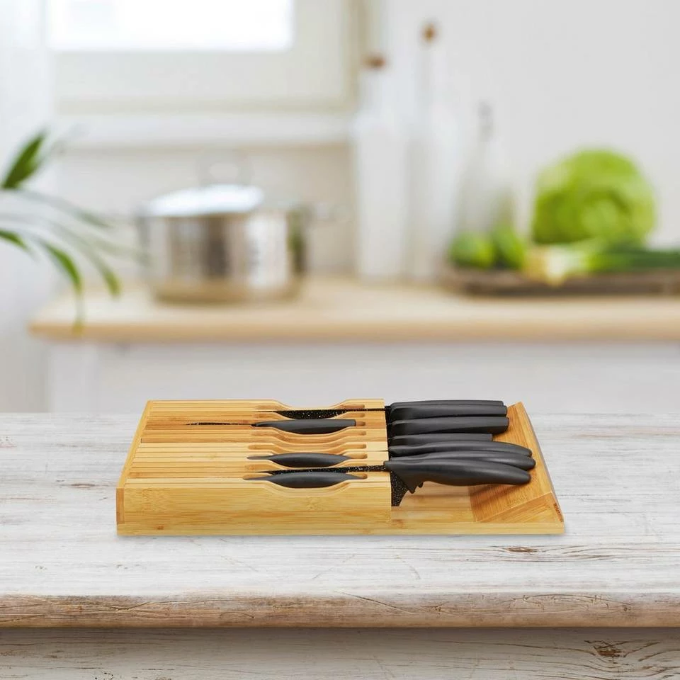 relaxdays Messerblock »Messerorganizer Bambus für 17 Messer« 5 relaxdays Messerblock »Messerorganizer Bambus für 17 Messer« – Bild 5