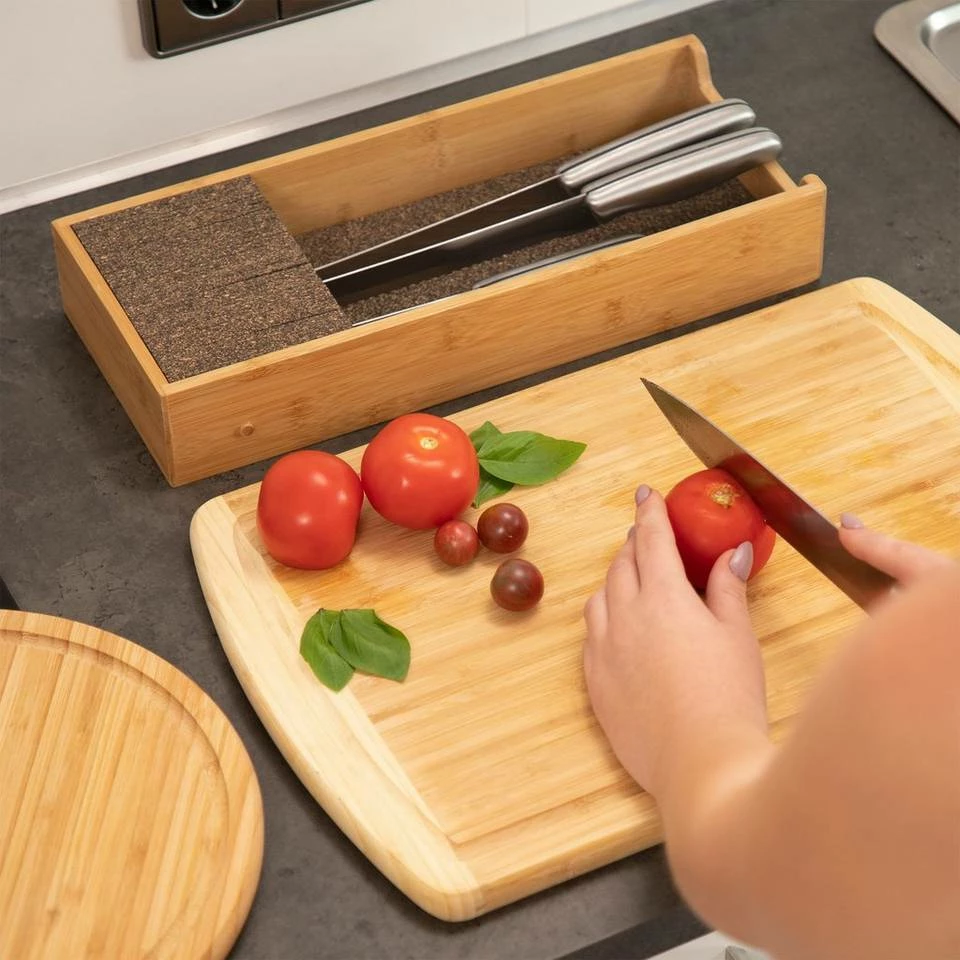 relaxdays Messerblock »Messerhalter Bambus«, M 2 relaxdays Messerblock »Messerhalter Bambus«, M – Bild 2