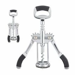 relaxdays Korkenzieher »2 x Hebelkorkenzieher mit Flaschenöffner«