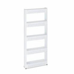 relaxdays Rollwagen »Schmaler Nischenwagen mit 5 Ablagen«, Weiß Schwarz, Wei&szlig; -Neuetischkultur Verkäufe 2022 a8f9b566 568f 5b03 987b eecac9168cb9