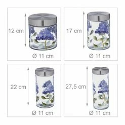 relaxdays Vorratsglas »4er Set Vorratsgläser Blumenmuster«, Glas 11 relaxdays Vorratsglas »4er Set Vorratsgläser Blumenmuster«, Glas -Neuetischkultur Verkäufe 2022 a99e4f0f a8d5 5c5d b95b e394d27d122d