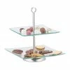 relaxdays Etagere »Etagere 2-stufig«, Glas