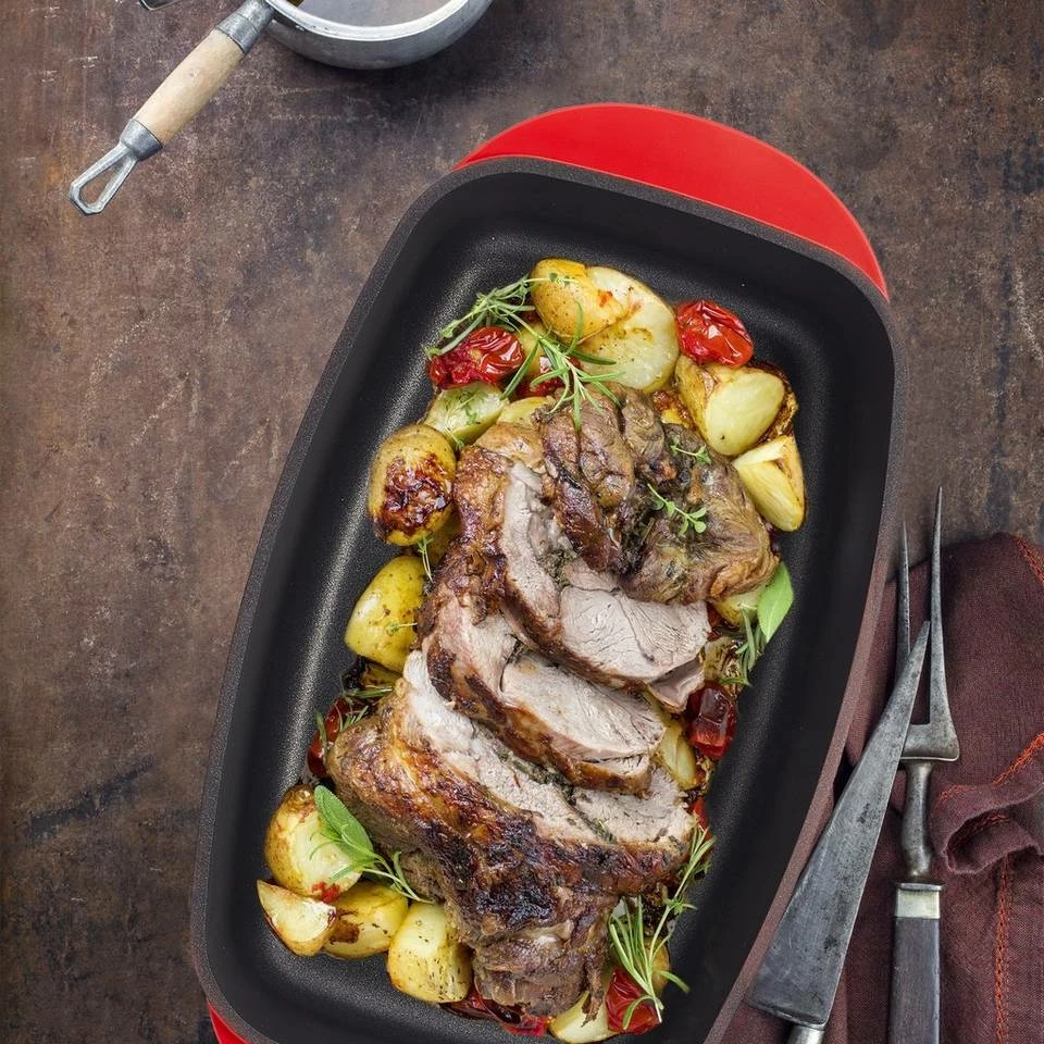 relaxdays Bräter »Bräter mit Deckel rot« 5 relaxdays Bräter »Bräter mit Deckel rot« – Bild 5