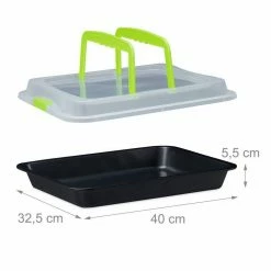 relaxdays Ofenschale »Backblech mit Deckel 3in1«, Stahl, Grün Schwarz Transparent Grün, Schwarz Transparent 15 relaxdays Ofenschale »Backblech mit Deckel 3in1«, Stahl, Grün Schwarz Transparent Grün, Schwarz Transparent -Neuetischkultur Verkäufe 2022 ad93d0c5 fb90 515d a01f 08e9bca6de94