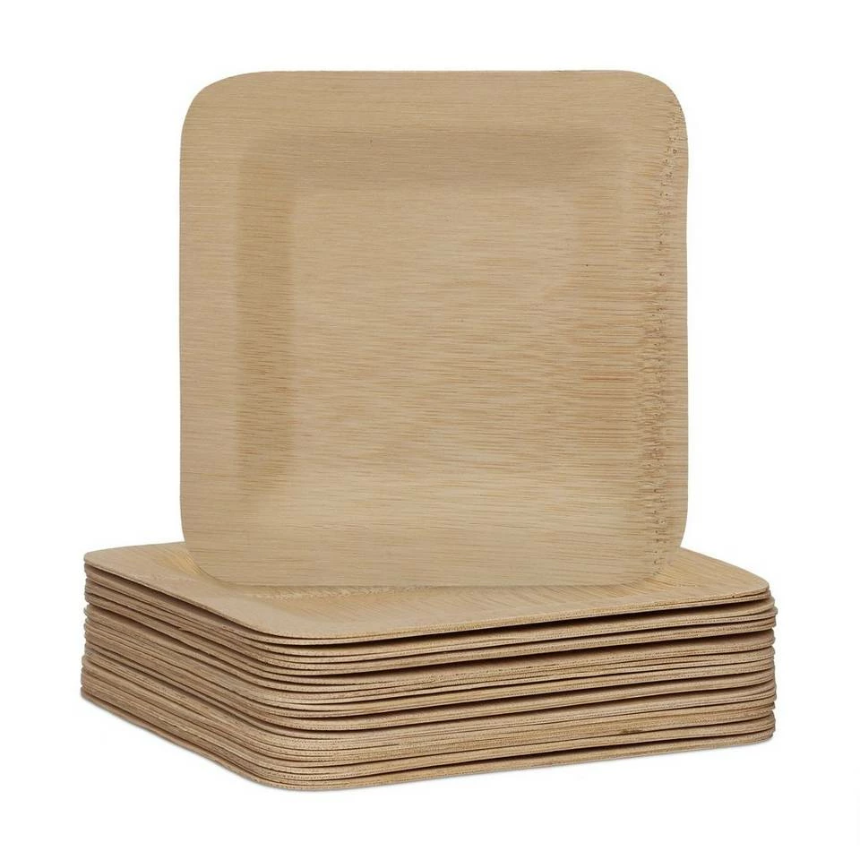 relaxdays Einwegteller »Bambus Teller eckig 25er Set«, S 10 relaxdays Einwegteller »Bambus Teller eckig 25er Set«, S – Bild 10