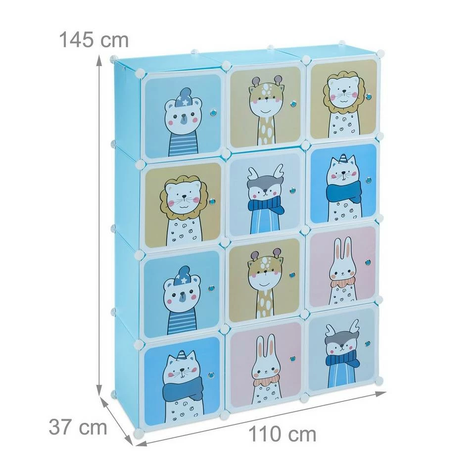 relaxdays Steckregal »Kinder Steckregal mit Kleiderstangen« 4 relaxdays Steckregal »Kinder Steckregal mit Kleiderstangen« – Bild 4