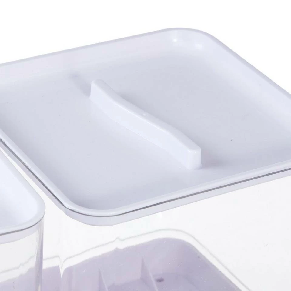 relaxdays Müslispender »Doppelter Müslispender«, Kunststoff, Weiß Schwarz Transparent Silber, Weiß Transparent Silber 9 relaxdays Müslispender »Doppelter Müslispender«, Kunststoff, Weiß Schwarz Transparent Silber, Weiß Transparent Silber – Bild 9