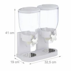 relaxdays Müslispender »Doppelter Müslispender«, Kunststoff, Weiß Weiß Transparent Silber, Schwarz Transparent Silber 14 relaxdays Müslispender »Doppelter Müslispender«, Kunststoff, Weiß Weiß Transparent Silber, Schwarz Transparent Silber -Neuetischkultur Verkäufe 2022 b3803b90 05e9 5845 9353 5811f7652c8c