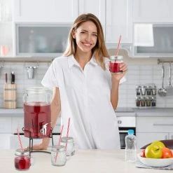 relaxdays Getränkespender Getränkespender Set mit Gläsern -Neuetischkultur Verkäufe 2022 b5f83bc0 e4be 557e b941 888f2b04f5b3