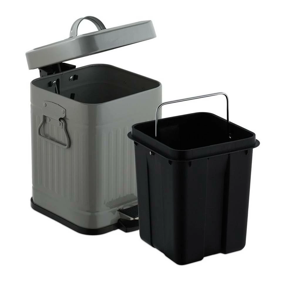 relaxdays Kosmetikeimer »Kosmetikeimer eckig 3 Liter«, hellgrau Grau Schwarz, Schwarz, Weiß Schwarz 6 relaxdays Kosmetikeimer »Kosmetikeimer eckig 3 Liter«, hellgrau Grau Schwarz, Schwarz, Weiß Schwarz – Bild 6