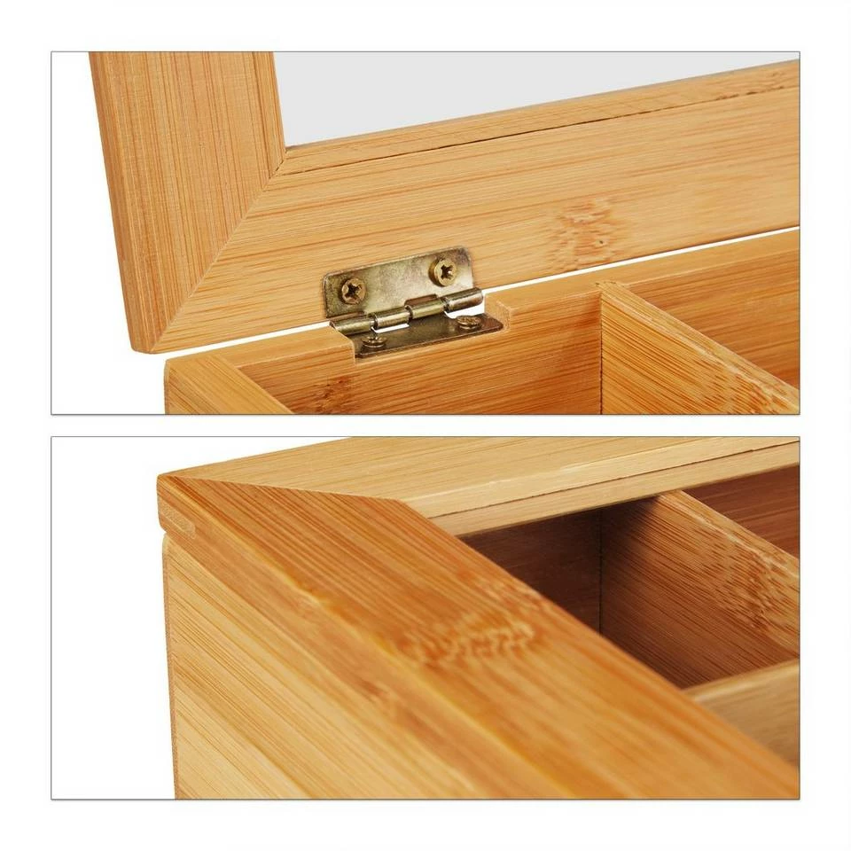 relaxdays Teebox »Teebox Bambus mit Schublade«, Bambus 7 relaxdays Teebox »Teebox Bambus mit Schublade«, Bambus – Bild 7