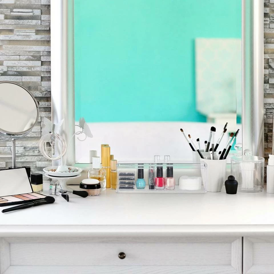 relaxdays Teebox »Transparente Teebox mit 3 Fächern«, Kunststoff 5 relaxdays Teebox »Transparente Teebox mit 3 Fächern«, Kunststoff – Bild 5