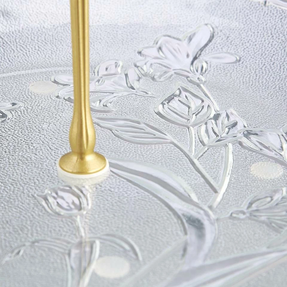 relaxdays Etagere »Zweistöckige Etagere aus Glas«, Glas 8 relaxdays Etagere »Zweistöckige Etagere aus Glas«, Glas – Bild 8