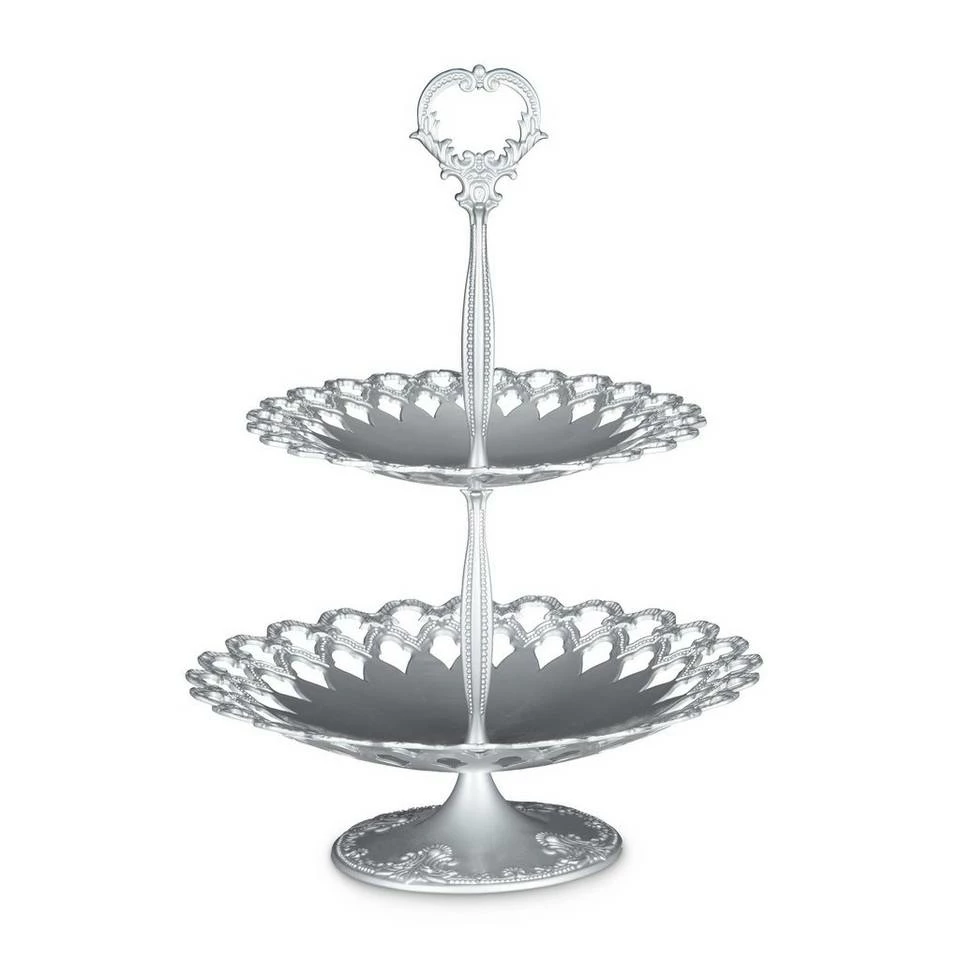 relaxdays Etagere »3 x Etagere Metall silber«, Aluminium 3 relaxdays Etagere »3 x Etagere Metall silber«, Aluminium – Bild 3