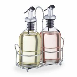 relaxdays Ölspender »Essig- und Ölspender mit Halterung«