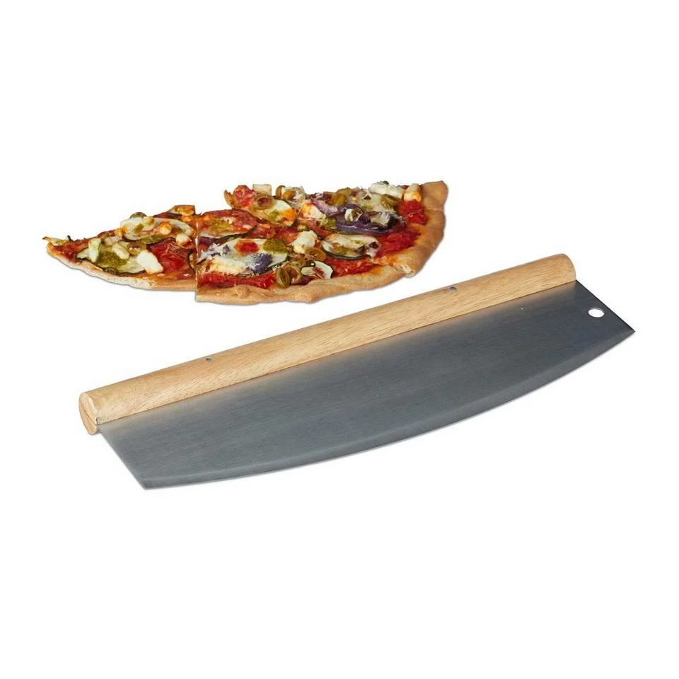 relaxdays Pizzaschneider »Pizza Wiegemesser aus Edelstahl« 1 relaxdays Pizzaschneider »Pizza Wiegemesser aus Edelstahl«
