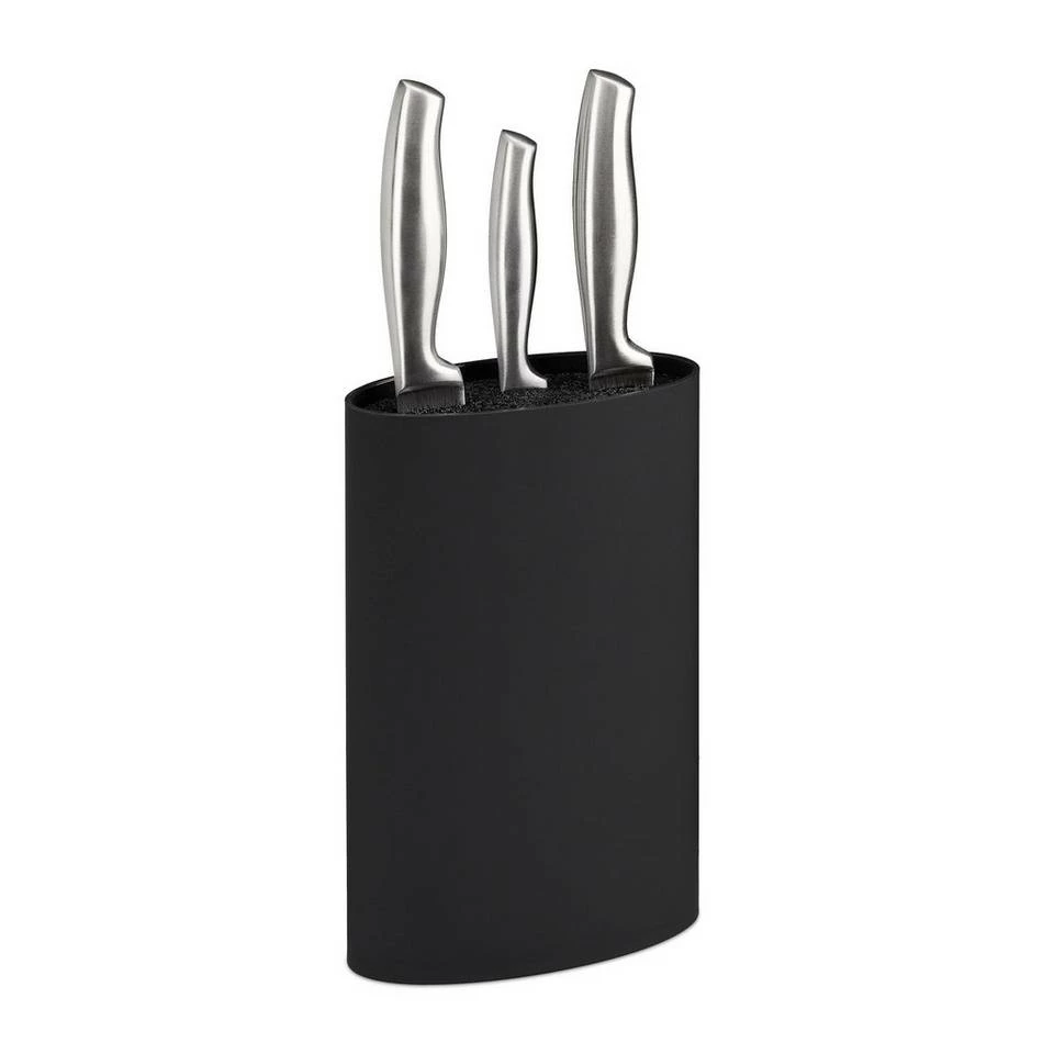 relaxdays Messerblock »Messerblock oval«, Weiß Schwarz, Weiß Schwarz, Silber Schwarz 10 relaxdays Messerblock »Messerblock oval«, Weiß Schwarz, Weiß Schwarz, Silber Schwarz – Bild 10