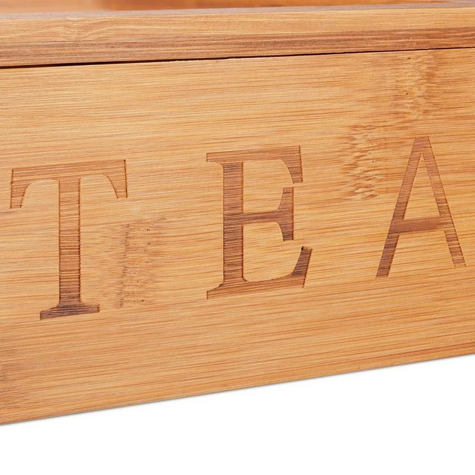 relaxdays Teebox »Teebox Bambus 9 Fächer«, Bambus 8 relaxdays Teebox »Teebox Bambus 9 Fächer«, Bambus – Bild 8