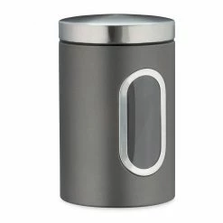 relaxdays Vorratsdose »Vorratsdose mit Sichtfenster«, Eisen, Grau Rot Silber Transparent, Wei&szlig; Silber Transparent, Schwarz Silber Transparent, Grau Silber Transparent -Neuetischkultur Verkäufe 2022 bd81b206 947d 5afc 959c 7dce189c7d56