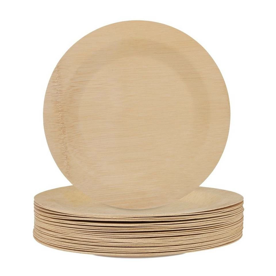 relaxdays Einwegteller »Bambus Teller rund 25er Set«, M 11 relaxdays Einwegteller »Bambus Teller rund 25er Set«, M – Bild 11