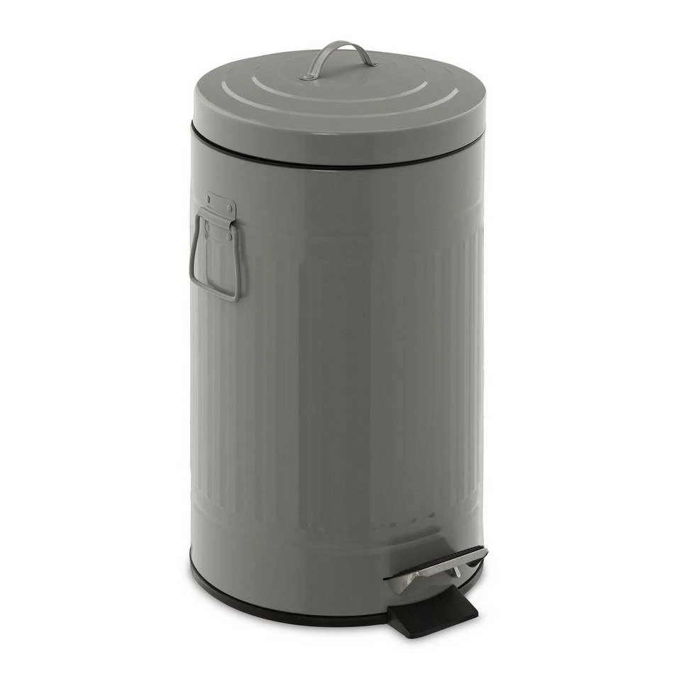 relaxdays Mülleimer »Treteimer Metall 12 Liter«, hellgrau Weiß Schwarz, Schwarz, Grau Schwarz 1 relaxdays Mülleimer »Treteimer Metall 12 Liter«, hellgrau Weiß Schwarz, Schwarz, Grau Schwarz