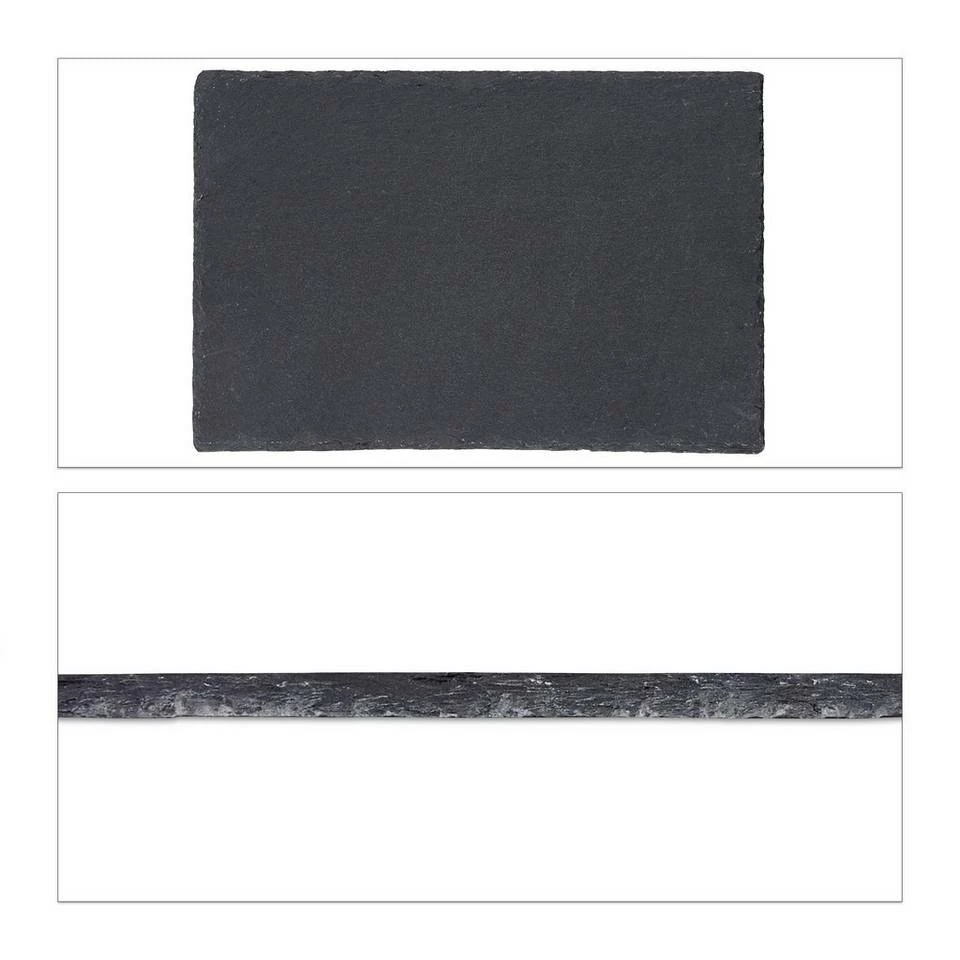 relaxdays Servierplatte »Schieferplatte 30x20 cm 6er Set«, Schiefer 9 relaxdays Servierplatte »Schieferplatte 30x20 cm 6er Set«, Schiefer – Bild 9