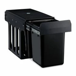 relaxdays Einbaumülleimer »Einbaumülleimer 2-fach schwarz«