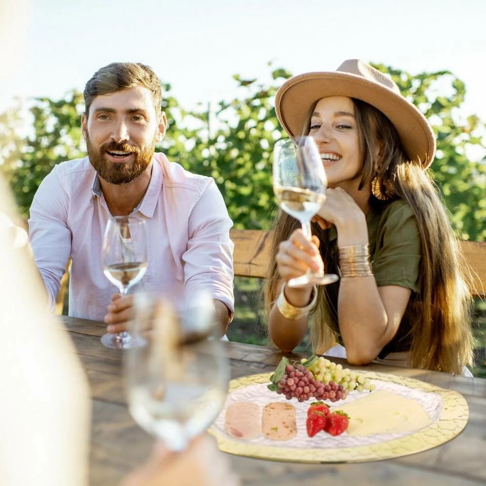 relaxdays Servierteller »Ovaler Servierteller mit Goldrand«, Glas 3 relaxdays Servierteller »Ovaler Servierteller mit Goldrand«, Glas – Bild 3