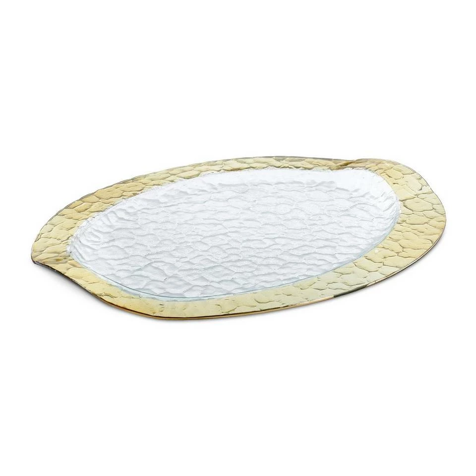 relaxdays Servierteller »Ovaler Servierteller mit Goldrand«, Glas 7 relaxdays Servierteller »Ovaler Servierteller mit Goldrand«, Glas – Bild 7