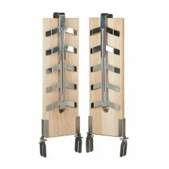 relaxdays Räucherbrett »Flammlachsbretter im 2er Set«, Holz