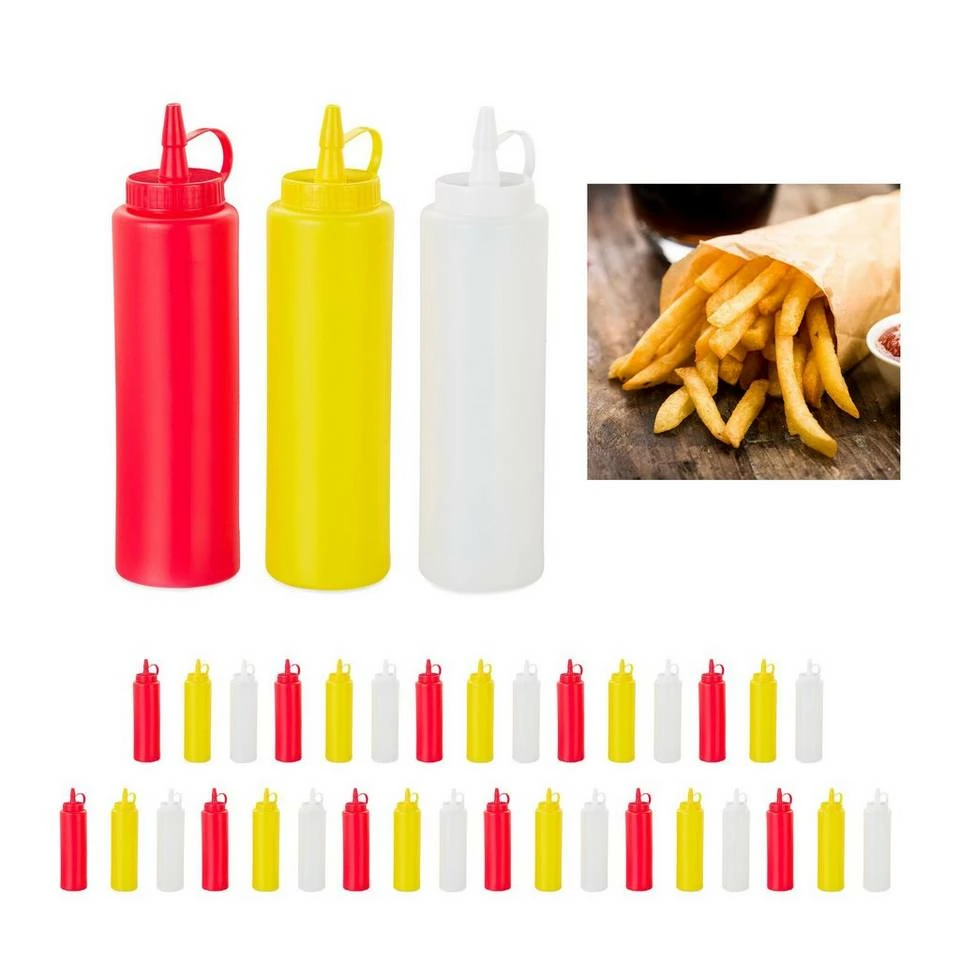 relaxdays Vorratsglas »36 x Squeeze Flasche«, Kunststoff 1 relaxdays Vorratsglas »36 x Squeeze Flasche«, Kunststoff