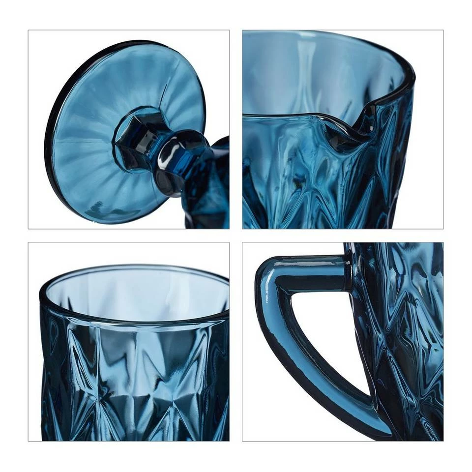 relaxdays Gläser-Set »7-tlg. Gläser Set blau«, Glas 7 relaxdays Gläser-Set »7-tlg. Gläser Set blau«, Glas – Bild 7