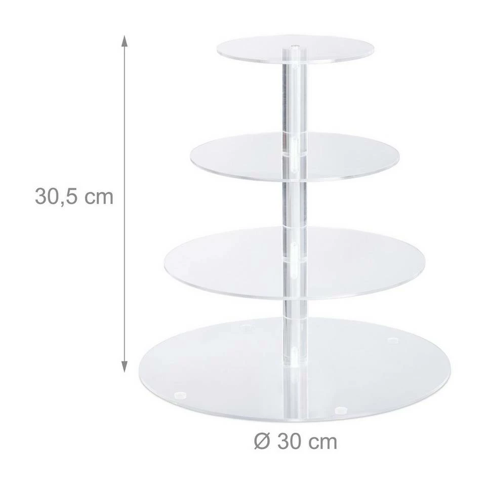 relaxdays Etagere »Etagere 4 Etagen«, Kunststoff 4 relaxdays Etagere »Etagere 4 Etagen«, Kunststoff – Bild 4