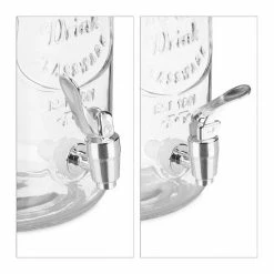 relaxdays Getränkespender Getränkespender Set mit 4 Gläsern -Neuetischkultur Verkäufe 2022 c6972f5f 4e86 53a5 a243 7b6475129525