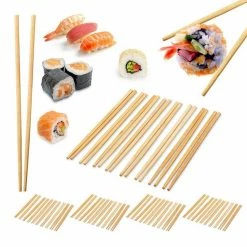 relaxdays Essstäbchen »50 x Paar Bambus Essstäbchen«
