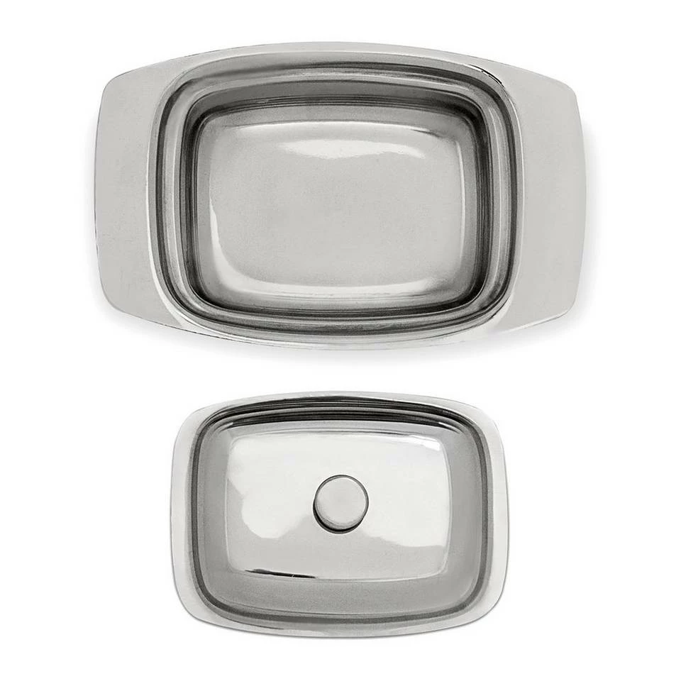 relaxdays Butterdose »Butterdose Edelstahl mit Griff«, Edelstahl 5 relaxdays Butterdose »Butterdose Edelstahl mit Griff«, Edelstahl – Bild 5