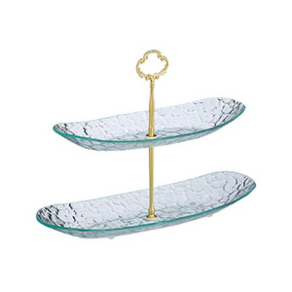 relaxdays Etagere »Zweistöckige Etagere aus Glas«, Glas 10 relaxdays Etagere »Zweistöckige Etagere aus Glas«, Glas – Bild 10