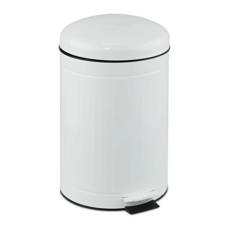 relaxdays Mülleimer »Mülleimer 12 L«, Weiß Grau Schwarz, Schwarz, Weiß Schwarz 9 relaxdays Mülleimer »Mülleimer 12 L«, Weiß Grau Schwarz, Schwarz, Weiß Schwarz – Bild 9