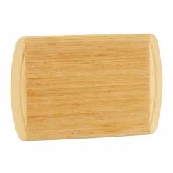 relaxdays Schneidebrett »Schneidebrett Bambus mit Saftrille«, Bambus