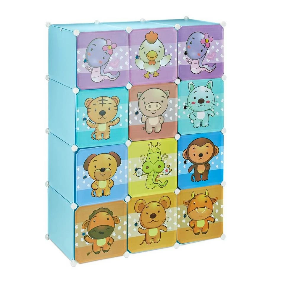 relaxdays Steckregal »Steckregal Kinderzimmer mit Motiv«, Blau Hellblau Blau Türkis, Grün Orange Blau, Pink Rosa Orange 9 relaxdays Steckregal »Steckregal Kinderzimmer mit Motiv«, Blau Hellblau Blau Türkis, Grün Orange Blau, Pink Rosa Orange – Bild 9