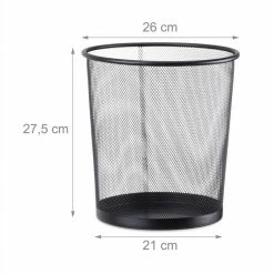 relaxdays Papierkorb »Papierkorb rund Drahtgeflecht«, Schwarz Silber 8 relaxdays Papierkorb »Papierkorb rund Drahtgeflecht«, Schwarz Silber -Neuetischkultur Verkäufe 2022 cdae8aba 6c05 5b1c a1f5 de1c150e1685