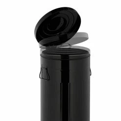 relaxdays Mülleimer »Treteimer "Retro" 30L«, Schwarz Wei&szlig; Silber Schwarz, Grau Silber Schwarz, Schwarz Silber -Neuetischkultur Verkäufe 2022 ced23b28 7140 5838 a83c 0458feb26f31